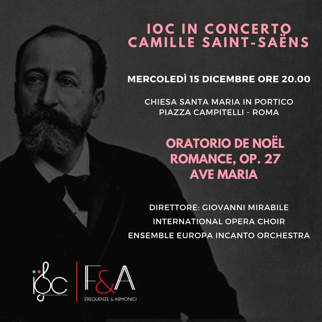 ORATORIO DI NATALE – COMMEMORAZIONE DI CAMILLE SAINT-SAëNS